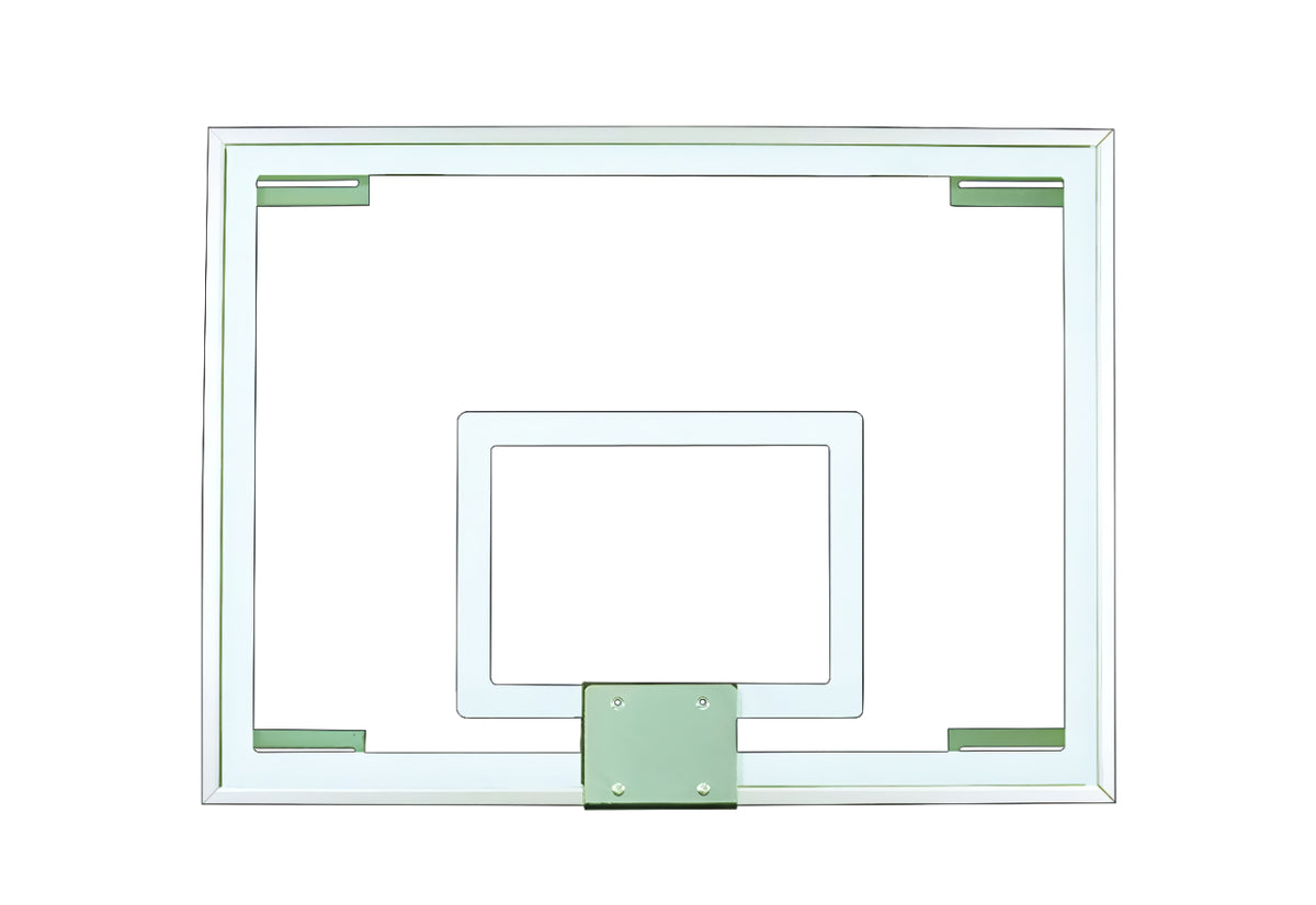 clear tempered glass basketball backboard with aluminum framework 