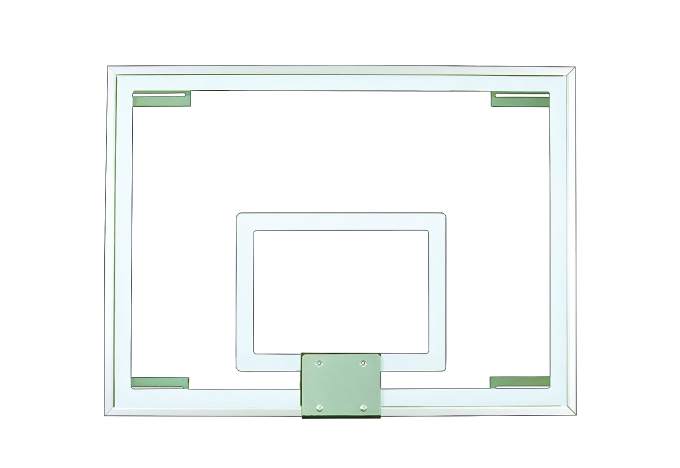 clear tempered glass basketball backboard with aluminum framework 