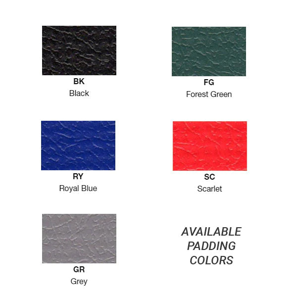 color options of backboard padding 