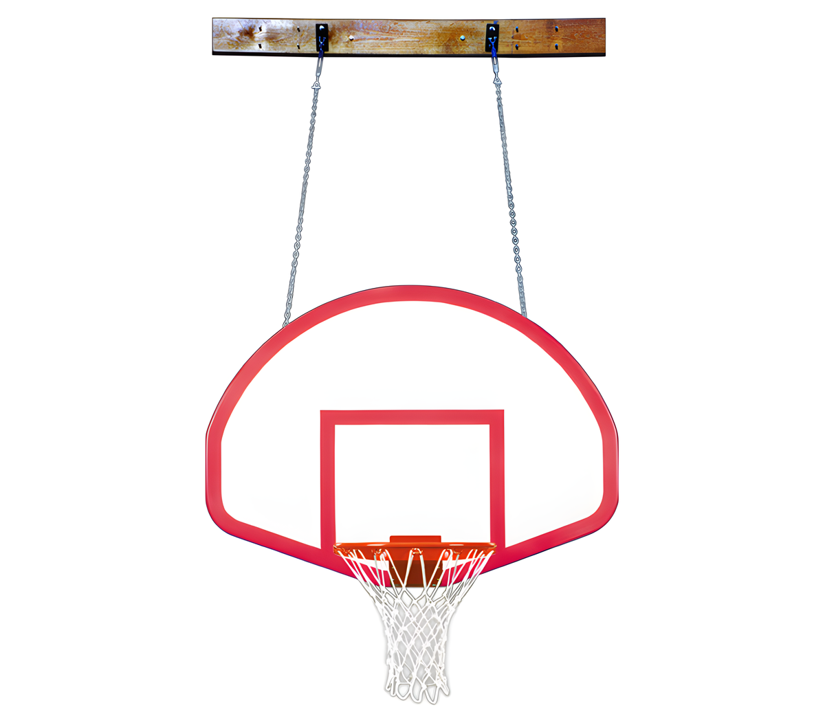 First Team FoldaMount46 Rebound Wall Mounted Basketball Hoops- 39&quot;x54&quot; Fiberglass