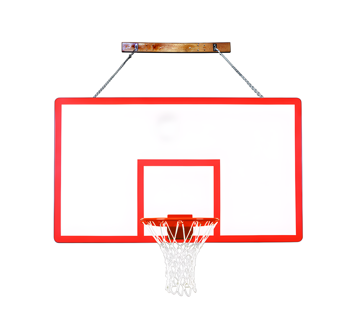 First Team FoldaMount82 Performance Wall Mounted Basketball Hoops- 42&quot;x72&quot; Fiberglass