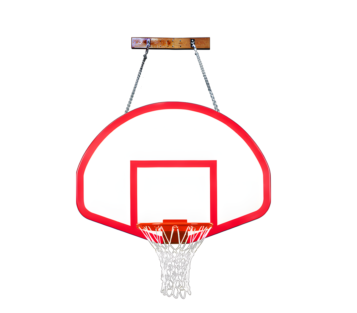 First Team FoldaMount82 Rebound Wall Mounted Basketball Hoops- 39&quot;x54&quot; Fiberglass