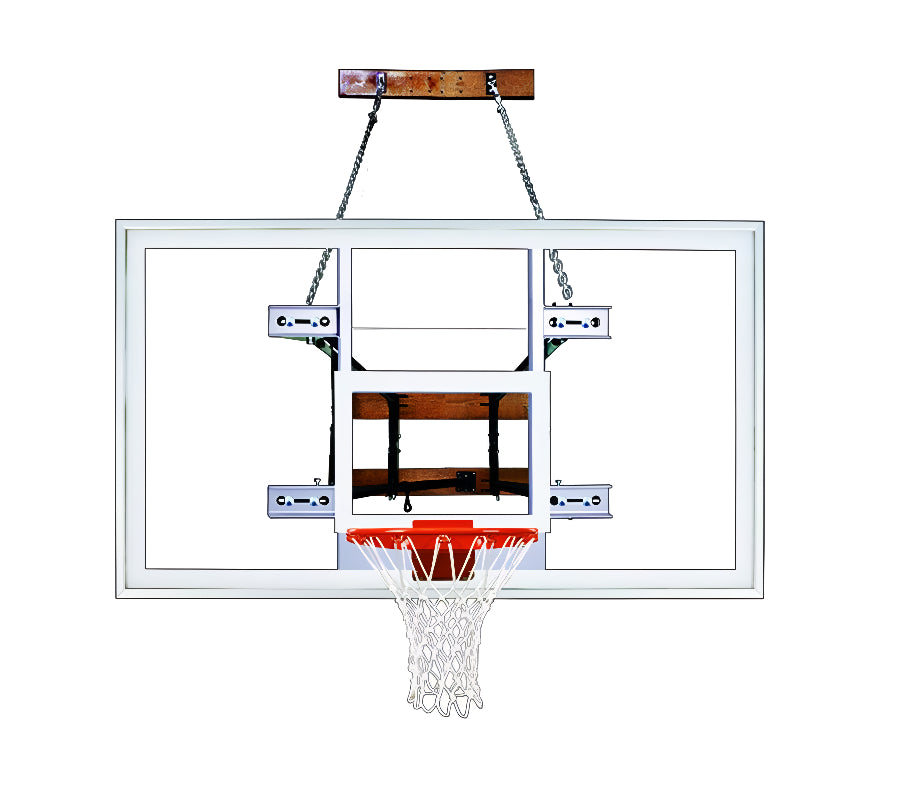 wall mounted acrylic backboard and basketball goal