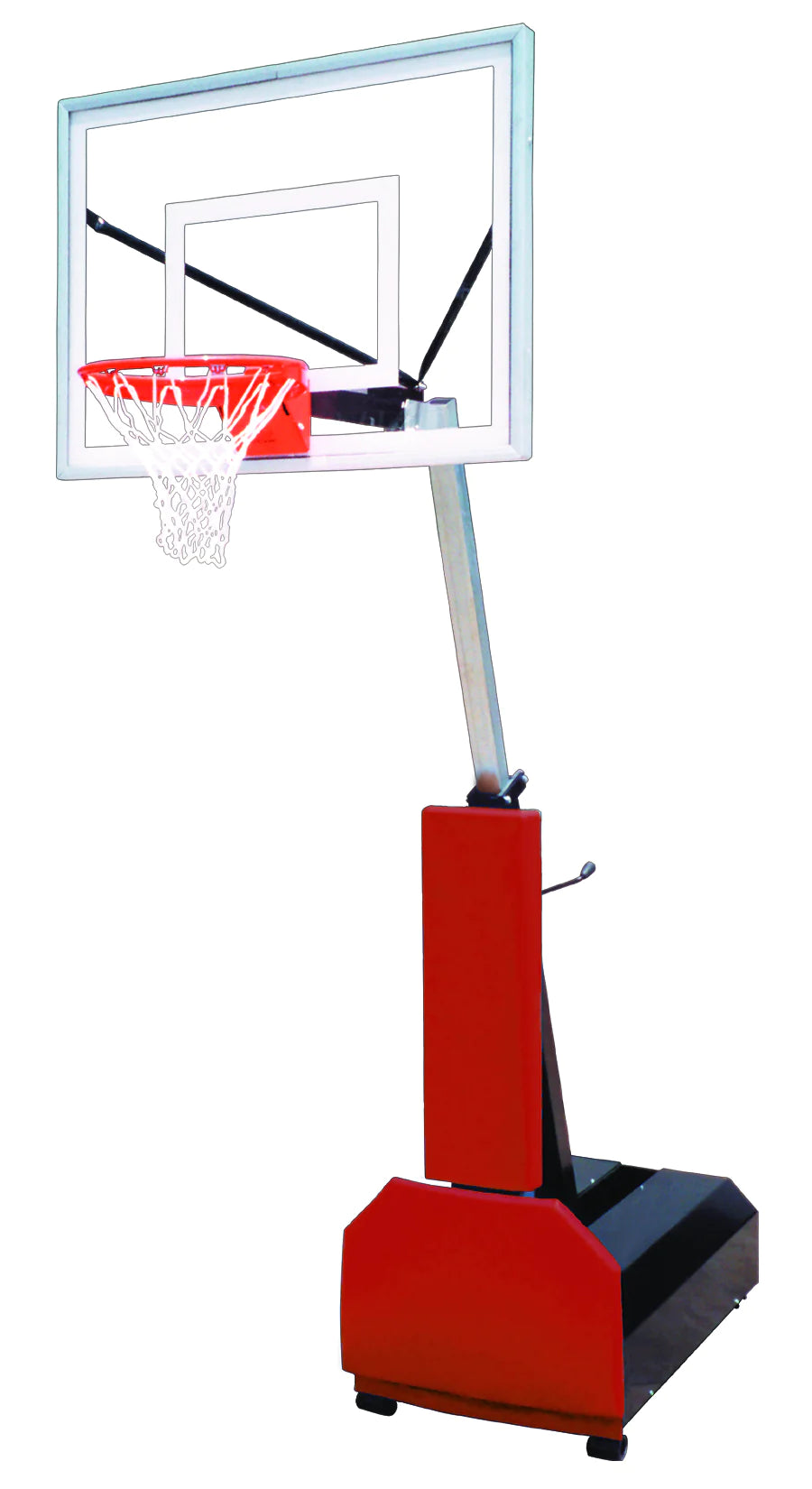 First Team Fury III Portable Basketball Goal - 36&quot;X54&quot; Acrylic