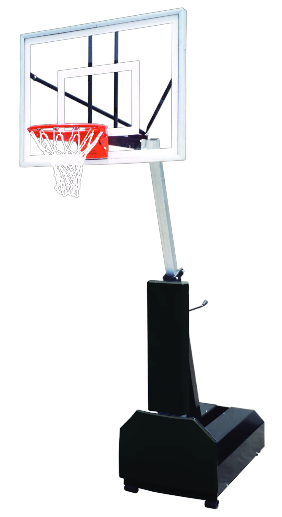 First Team Fury Turbo Portable Basketball Goal - 36&quot;X54&quot; Tempered Glass