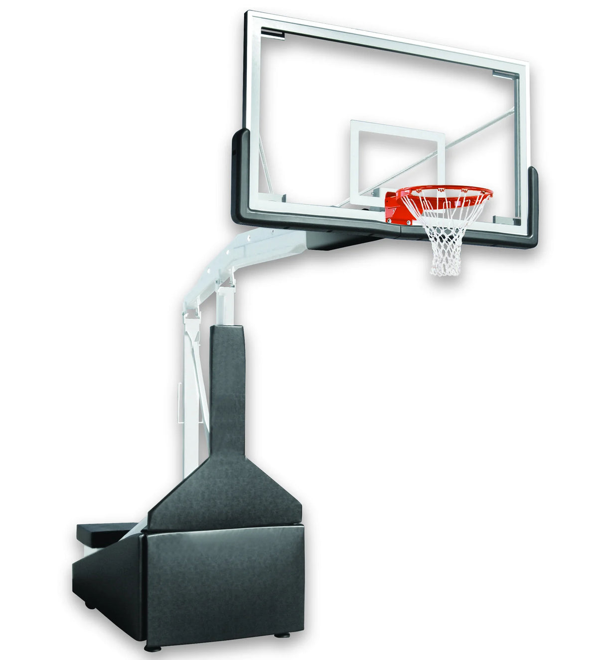 First Team Hurricane Portable Basketball Goal - 42&quot;X72&quot; Tempered Glass