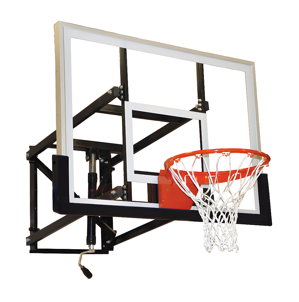 black/white wall mount basketball hoop 