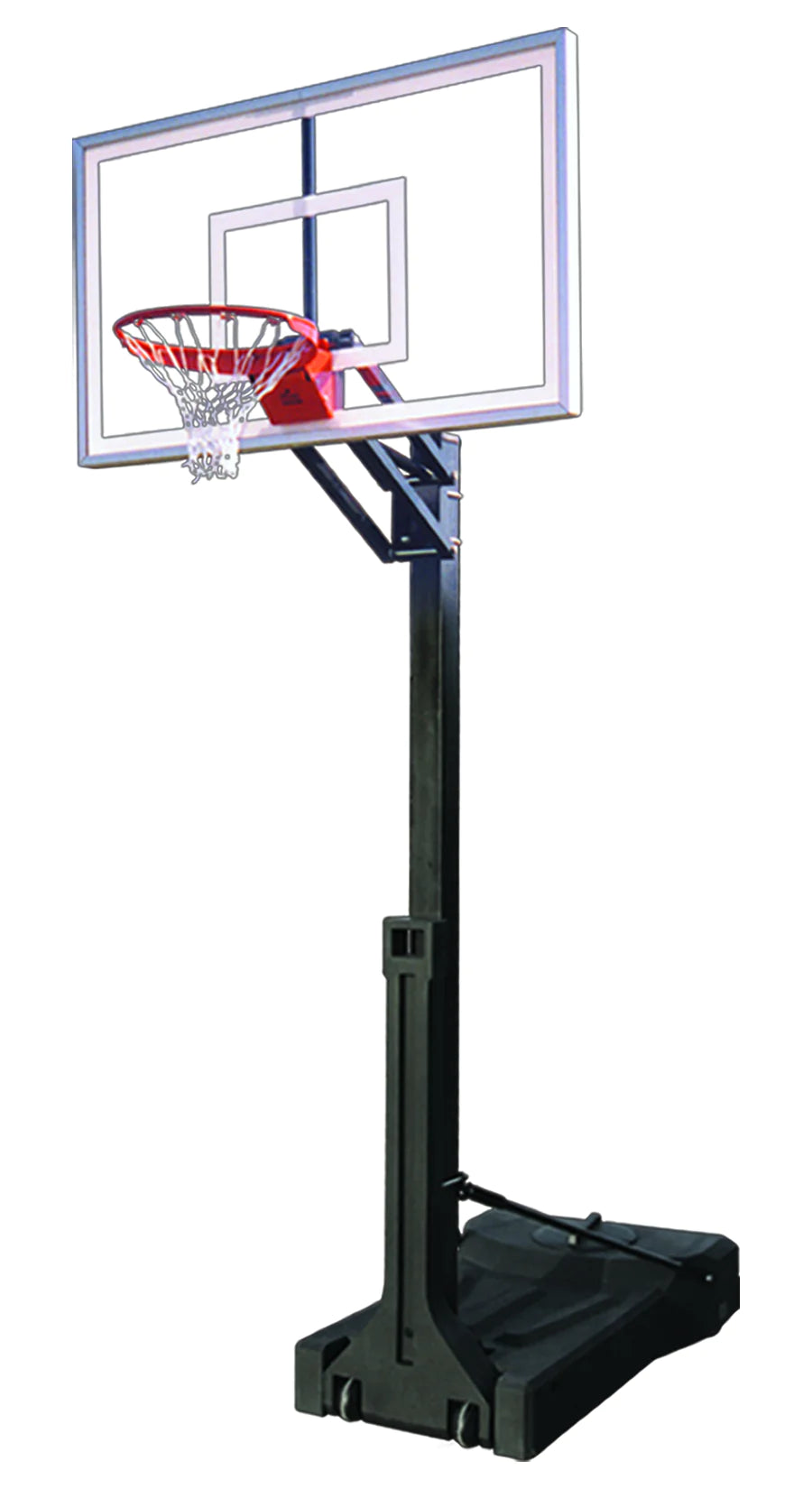 First Team OmniChamp Nitro Portable Basketball Goal - 36&quot;x60&quot; Tempered Glass