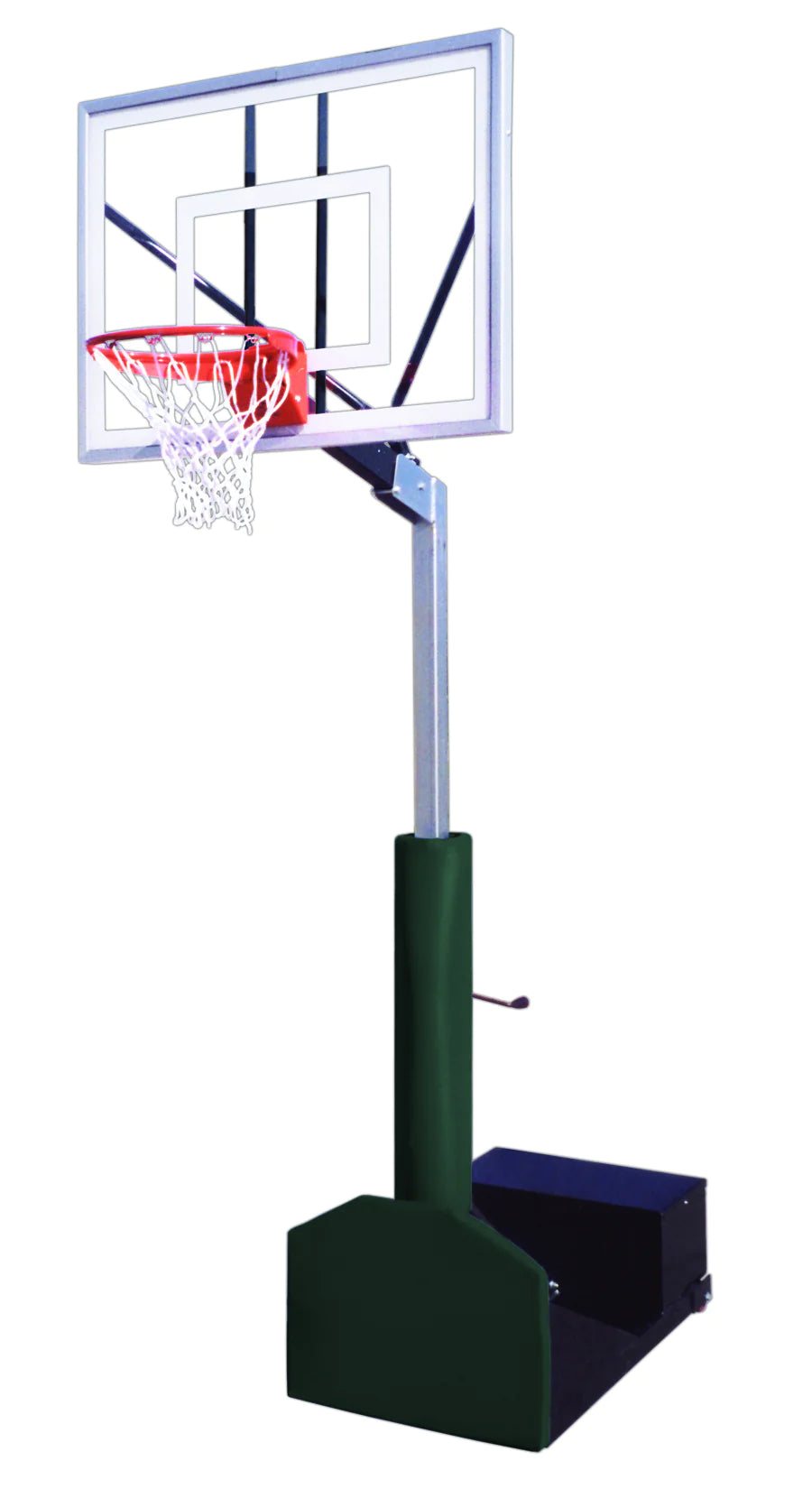 First Team Rampage Turbo Portable Basketball Goal - 36&quot;X54&quot; Tempered Glass