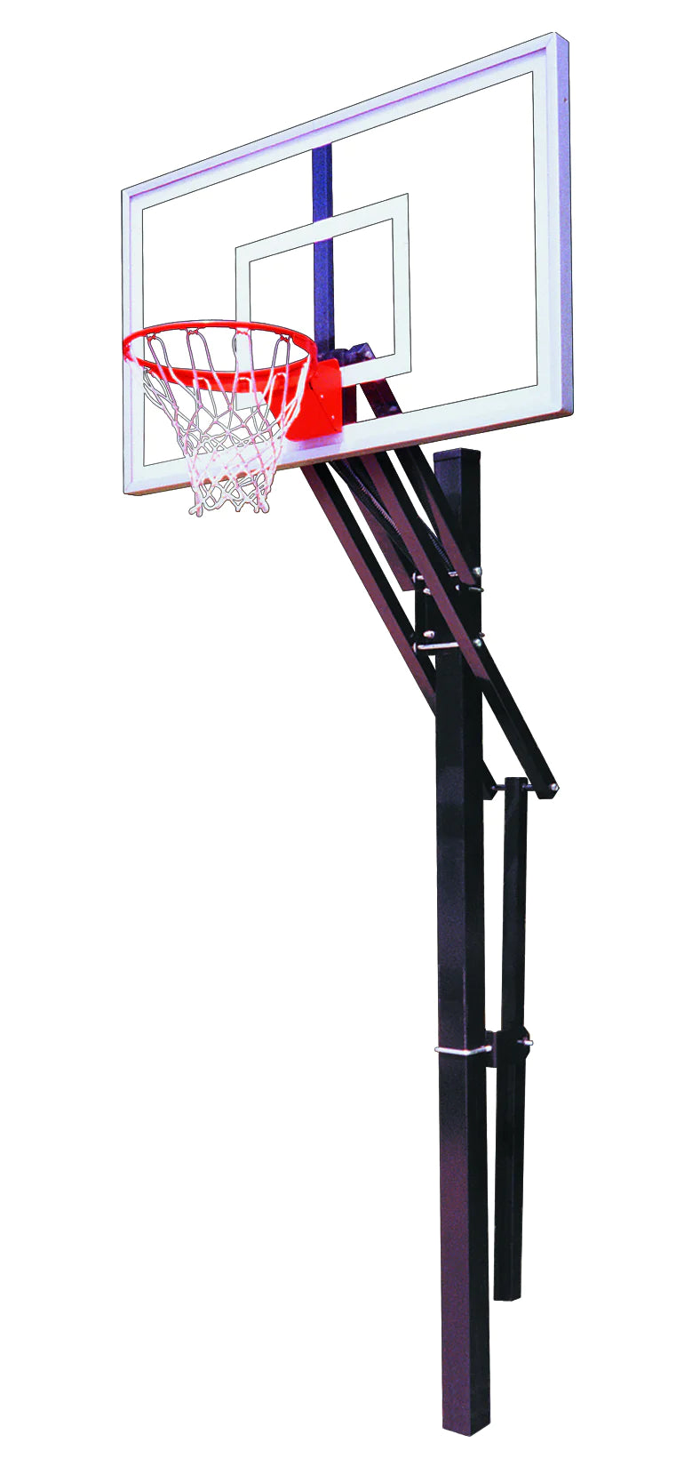 First Team Slam Nitro In Ground Basketball Goal - 36&quot;x60&quot; Tempered Glass