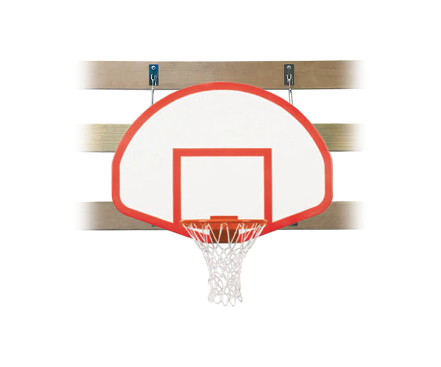 FIRST TEAM SUPERMOUNT01 REBOUND WALL MOUNTED BASKETBALL GOALS - 39&quot;X54&quot; FIBERGLASS