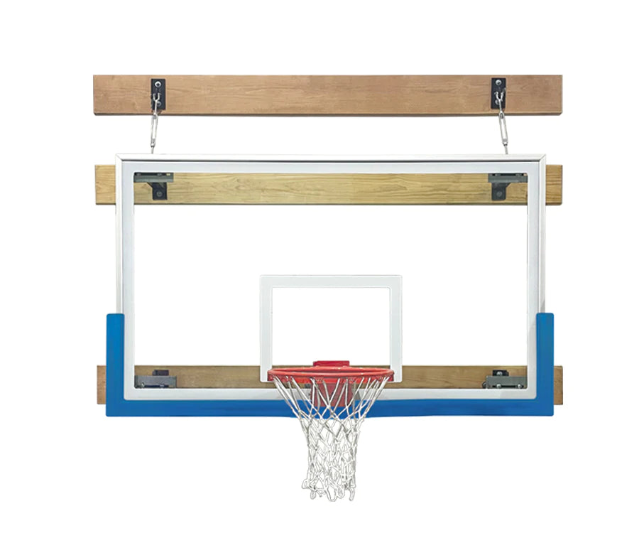 FIRST TEAM SUPERMOUNT01 TRIUMPH WALL MOUNTED BASKETBALL GOALS - 42&quot;X72&quot; TEMPERED GLASS