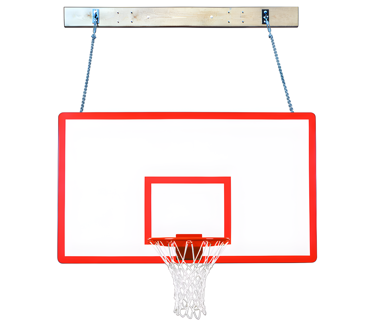 First Team SuperMount23 Performance Wall Mounted Basketball Hoops- 42&quot;x72&quot; Fiberglass