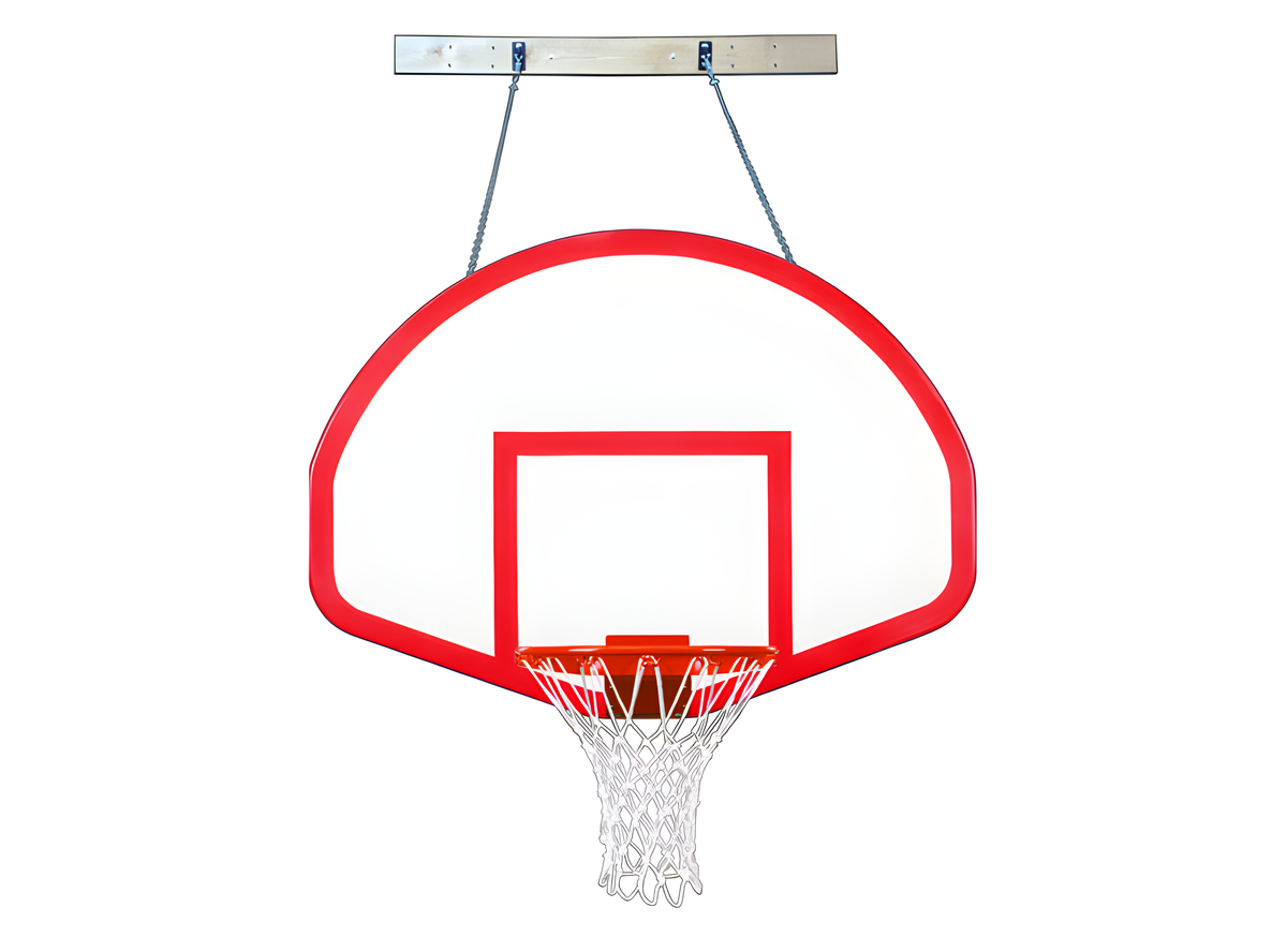 First Team SuperMount82 Rebound Wall Mounted Basketball Hoops- 39&quot;x54&quot; Fiberglass