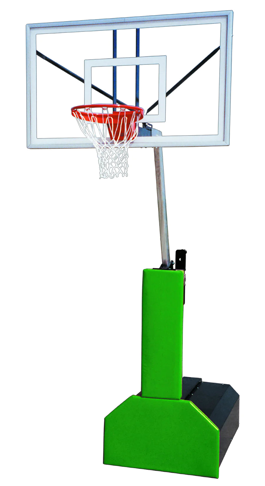 First Team Thunder Pro Portable Basketball Goal - 36&quot;X60&quot; Tempered Glass