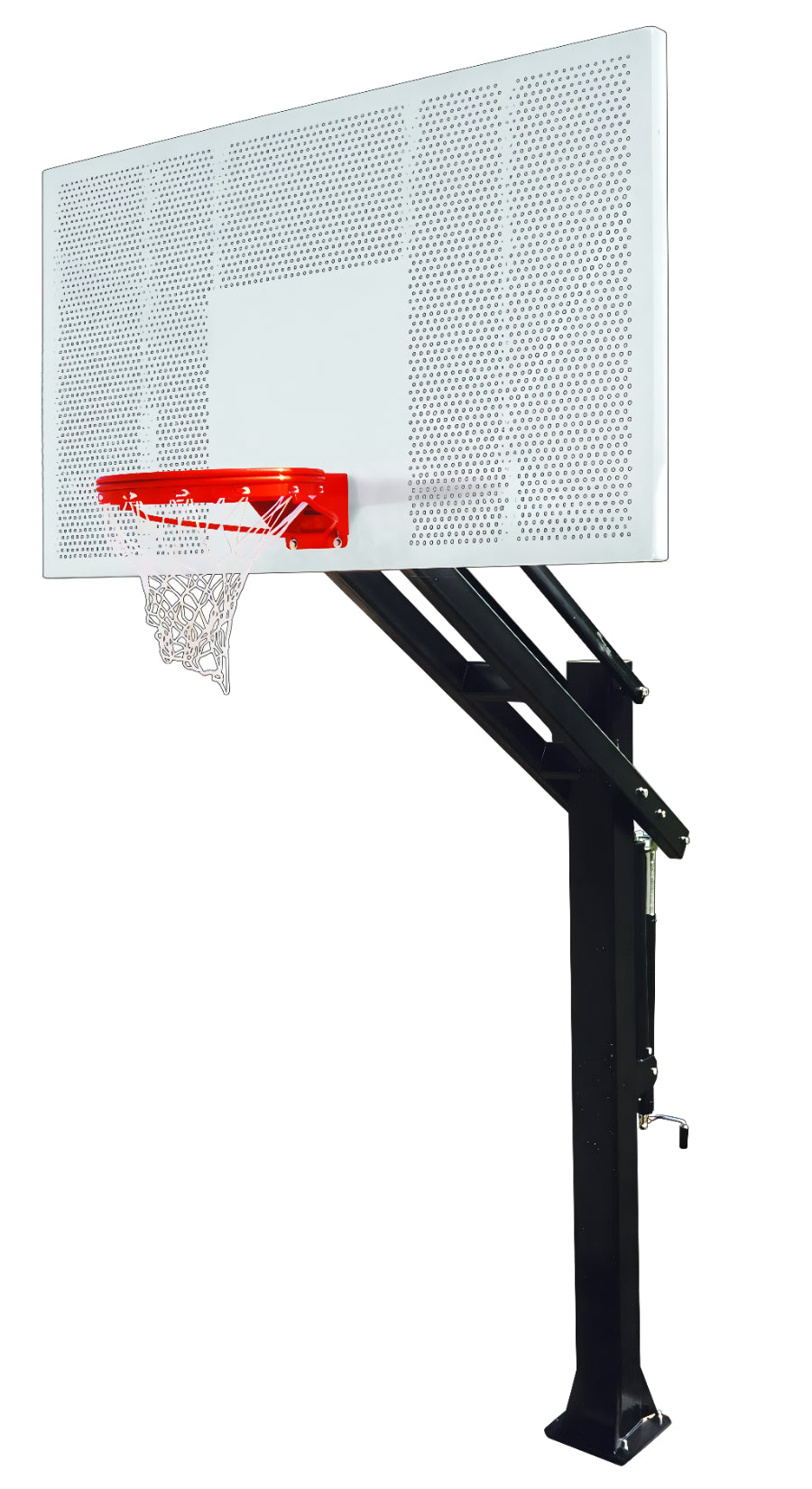 dotted steel backboard