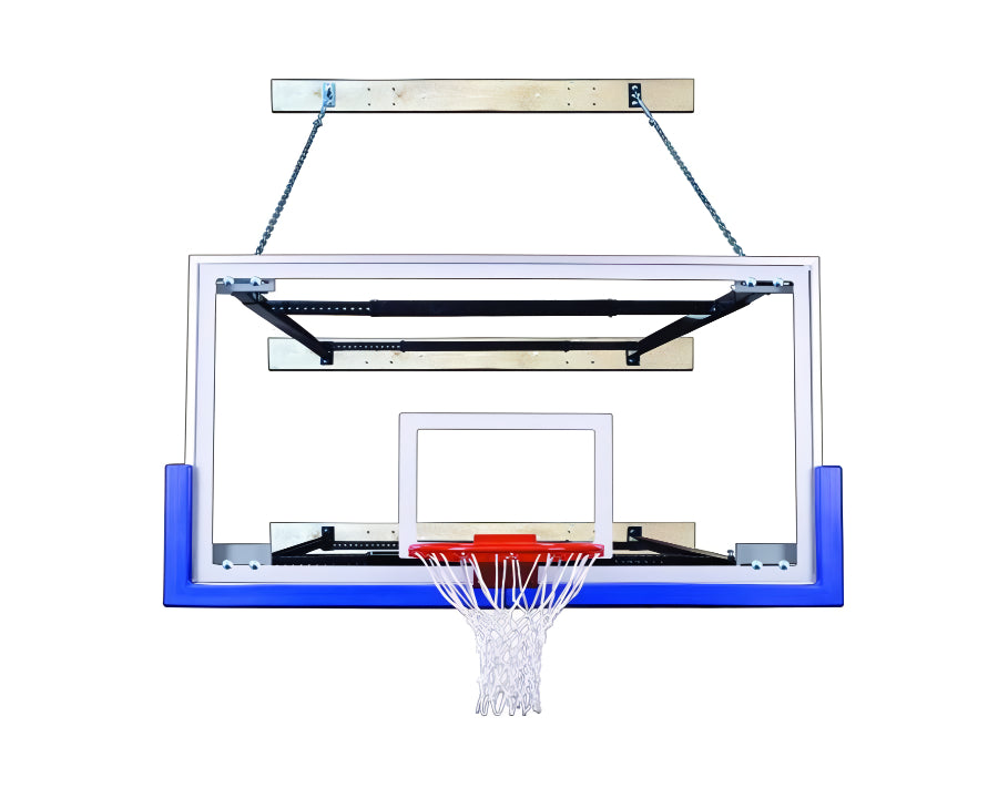 First Team SuperMount68 Triumph Wall Mounted Basketball Goal - 42&quot;x72&quot; Tempered Glass