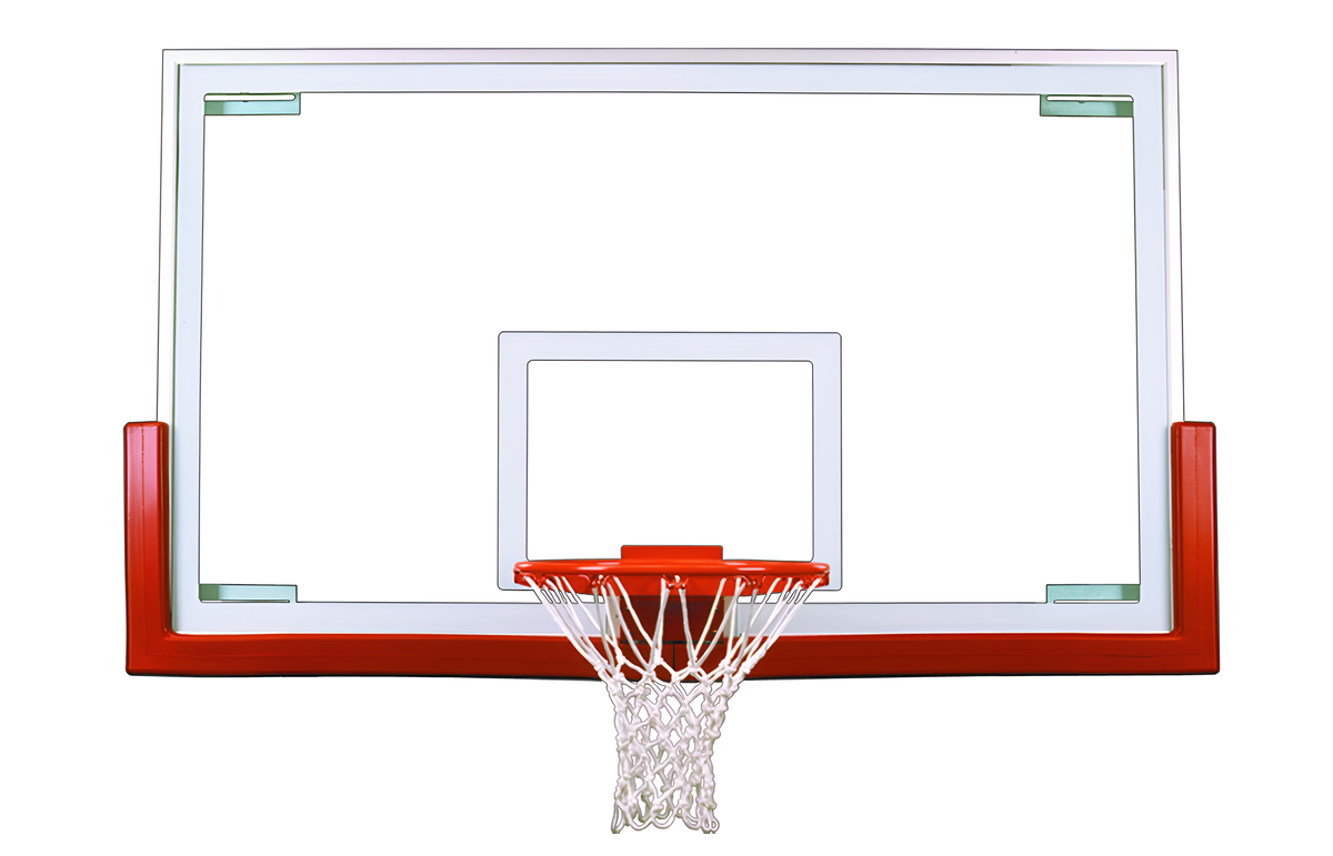 First Team Victory™ Basketball Backboard Upgrade Package - 42&quot;X72&quot; Tempered Glass