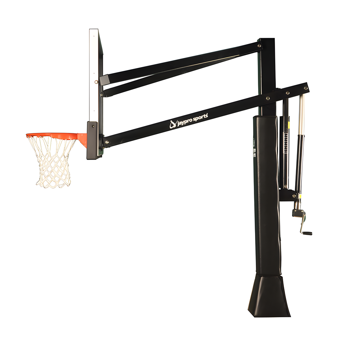 Jaypro Titan Basketball System (6&quot;x 8&quot; Pole with 4&#39; Offset) CV684A