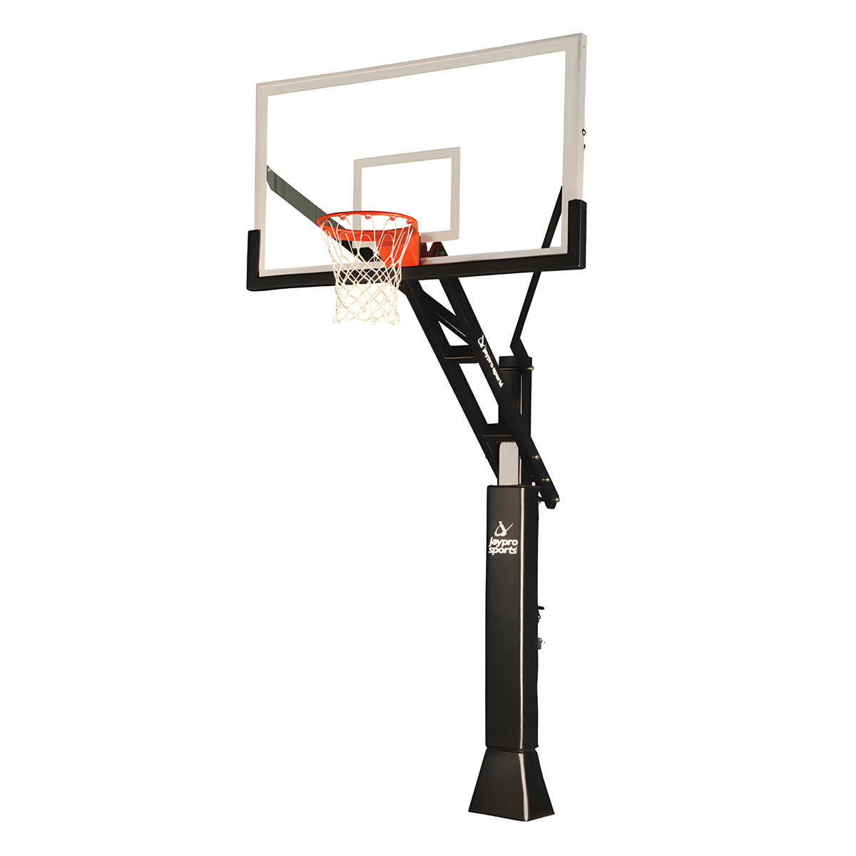 Jaypro Titan Basketball System (6&quot;x 8&quot; Pole with 4&#39; Offset) CV684A