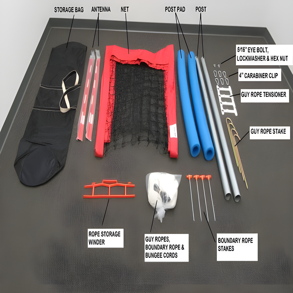 First Team Apollo USA Backyard Volleyball Net System