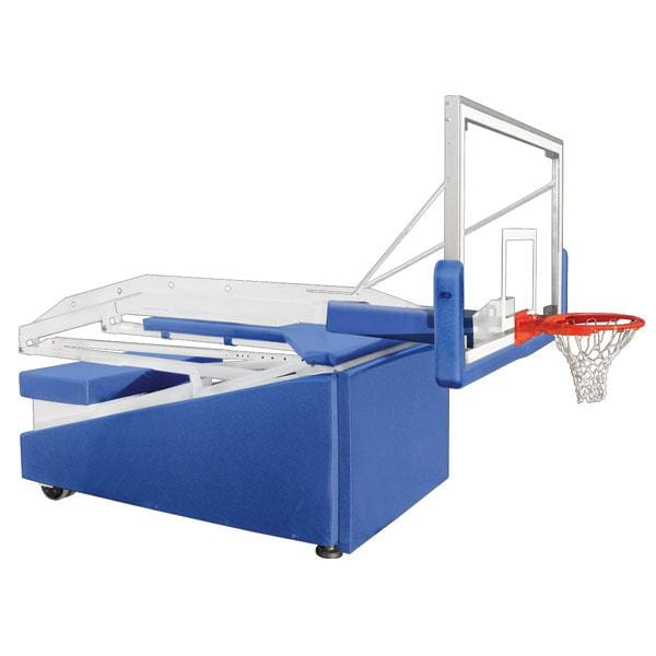 First Team Hurricane Portable Basketball Goal - 42&quot;X72&quot; Tempered Glass