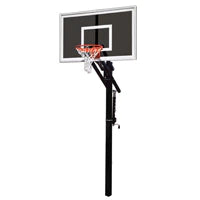 First Team Jam Eclipse In Ground Basketball Goal - 36&quot;X60&quot; Smoked Tempered Glass