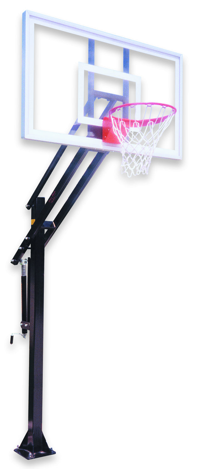  In Ground Basketball Goal - 36&quot;x60&quot; Tempered Glass