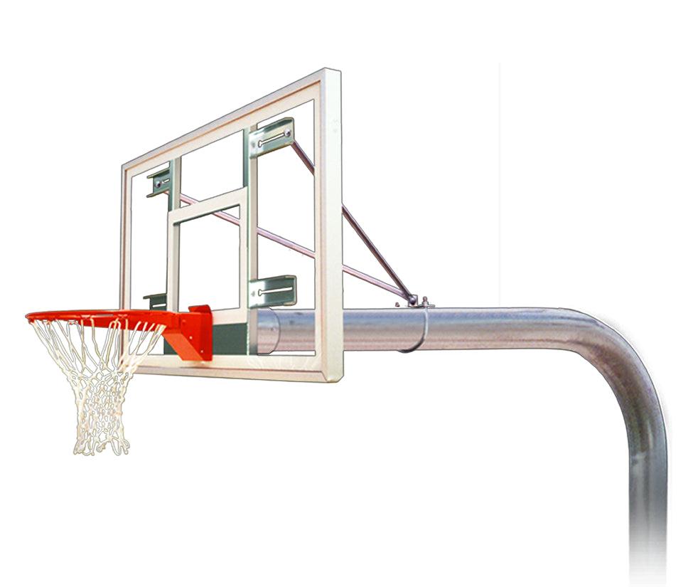 basketball rim and steel post with acrylic backboard