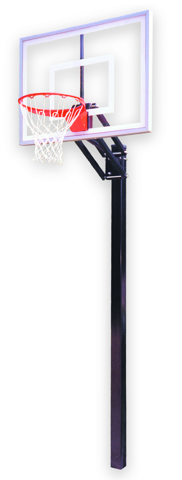 basketball rim and steel post with acrylic backboard