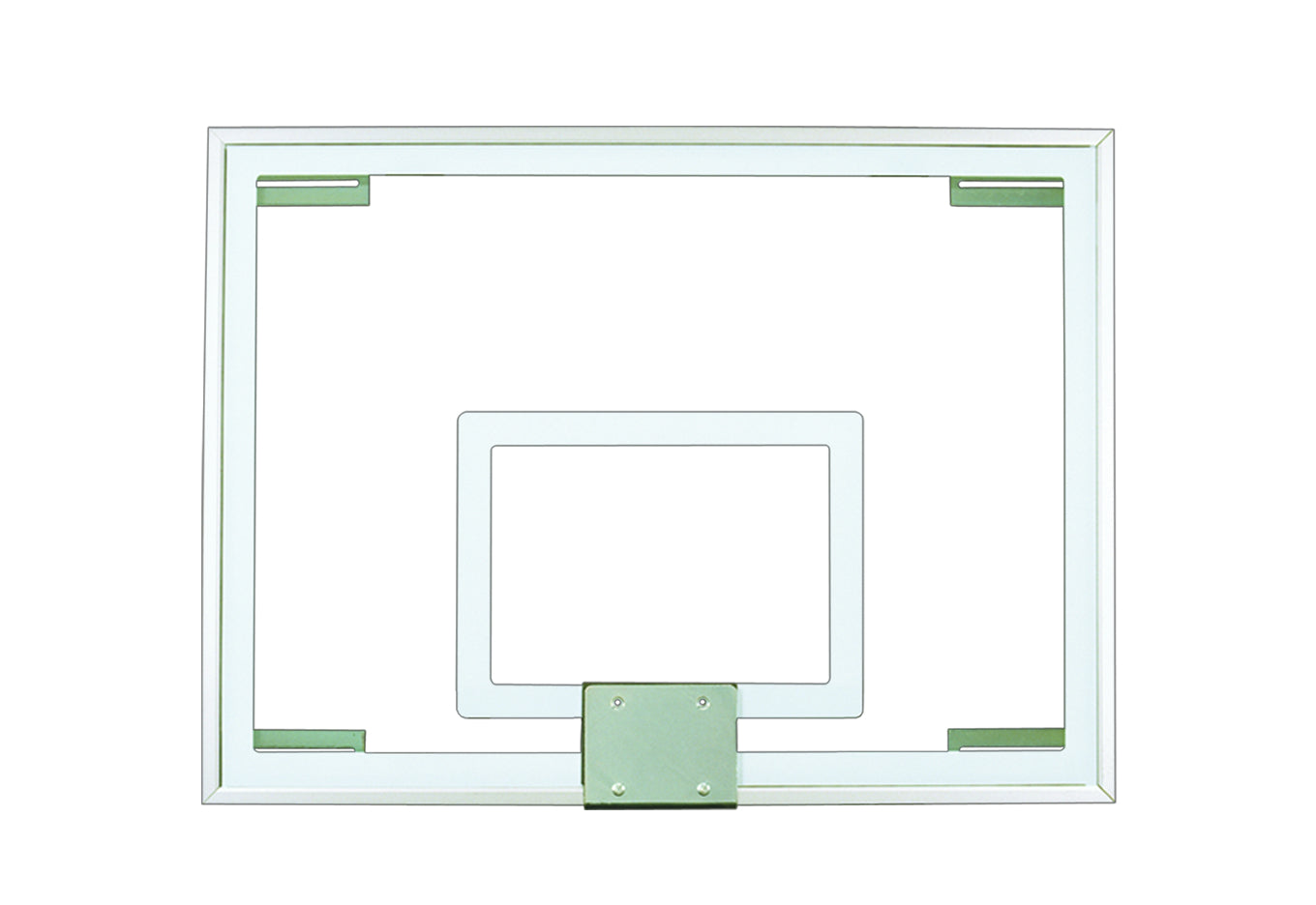 clear tempered glass basketball backboard with aluminum framework 