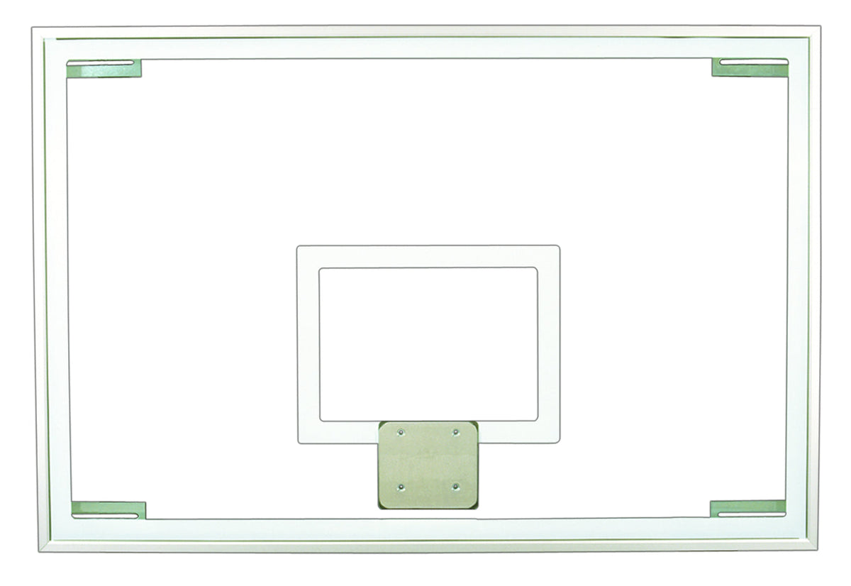 clear tempered glass basketball backboard with aluminum framework 