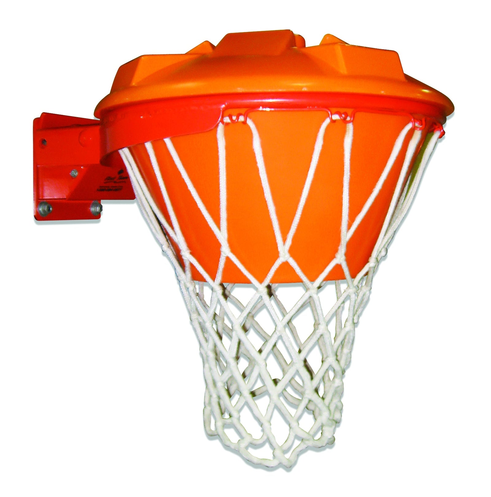 orange block aid in basketball rim  