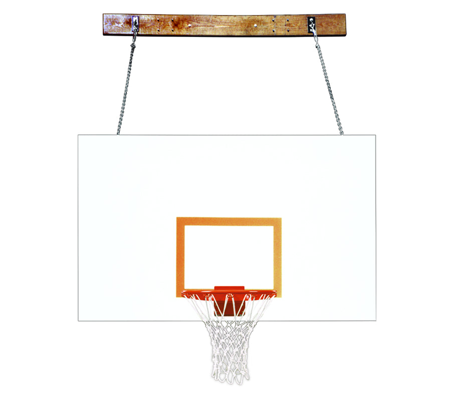 wall mount tempered glass backboard and basketball goal