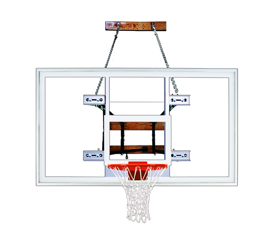 wall mounted acrylic backboard and basketball goal