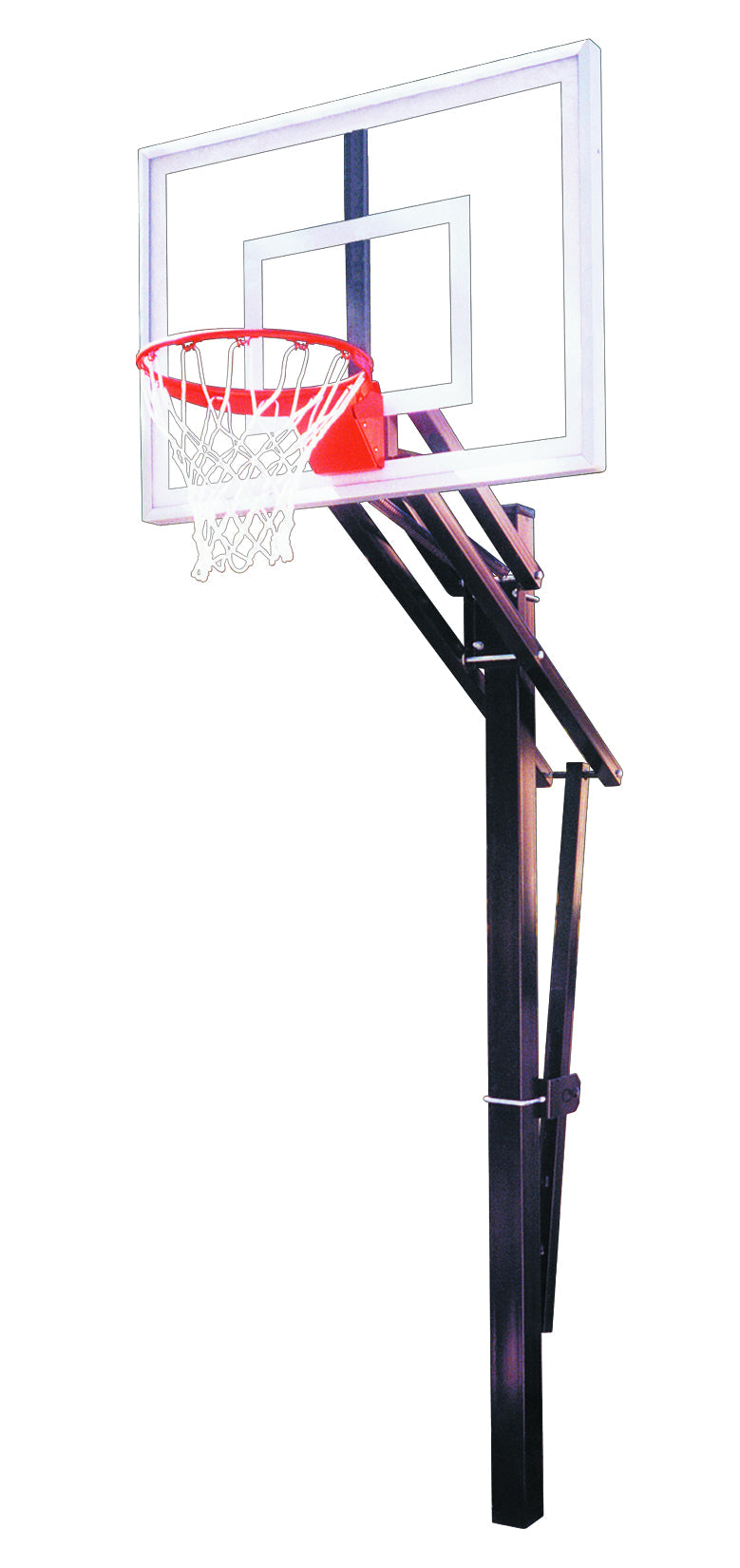 basketball post and clear acrylic backboard