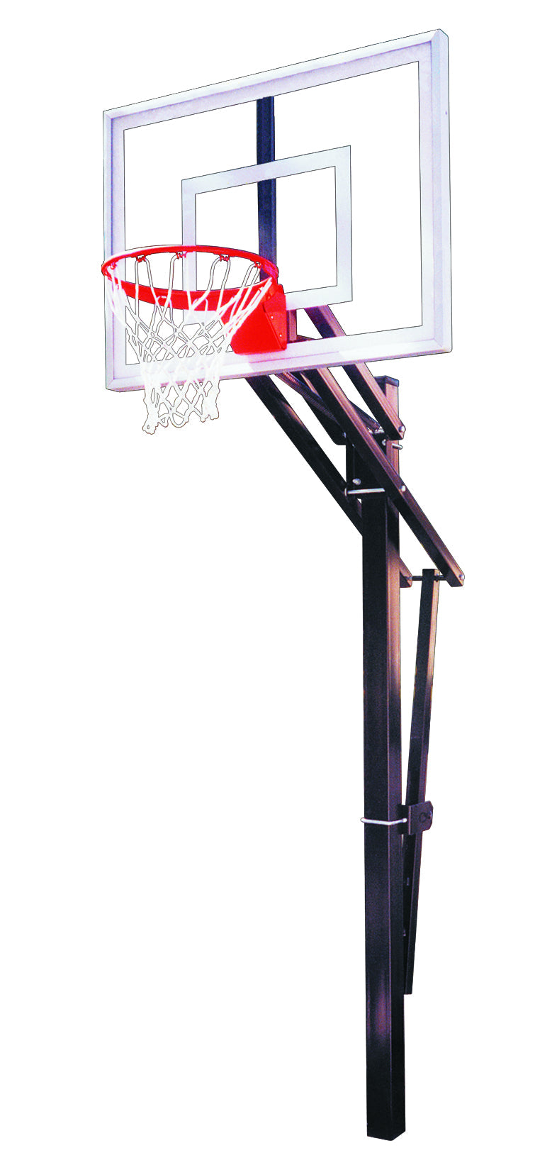 basketball post and clear acrylic backboard